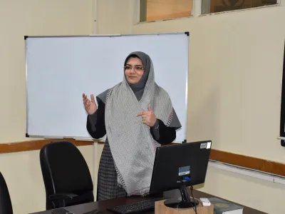 جلسه دفاع از پایان نامه خانم ندا ابریشمی  دانشجوی کارشناسی ارشد آمار زیستی