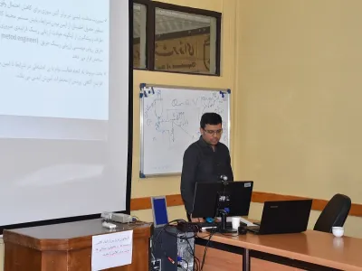 دفاع پایان نامه محمدرضا علیزاده دانشجوی کارشناسی ارشد مهندسی بهداشت حرفه ای 