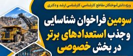 سومین فراخوان جذب استعدادهای برتر در بخش خصوصی ۱۴۰۵ 