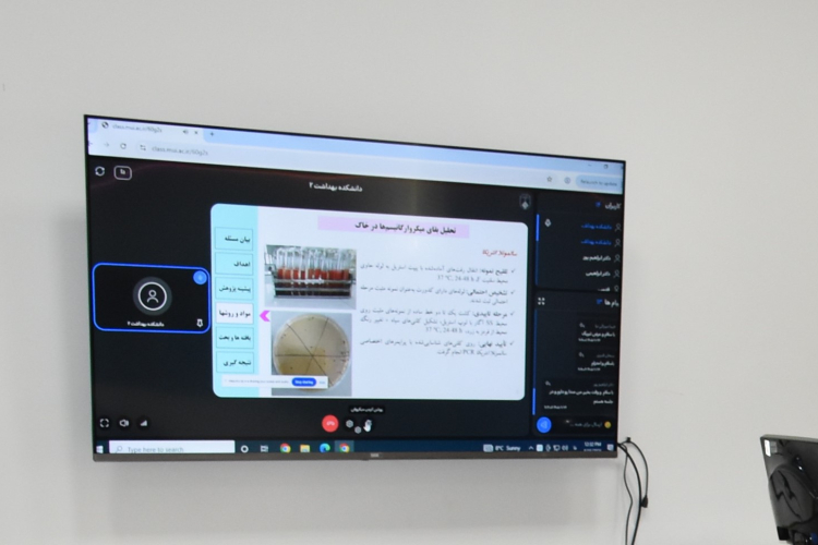  دفاع پایان نامه خانم سودابه قدسی دانشجوی دکترای مهندسی بهداشت محیط   