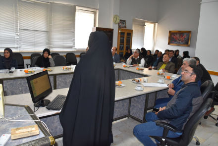 دفاع پایان نامه خانم  مینا شیخ دانشجوی کارشناسی ارشد رشته مهندسی بهداشت محیط