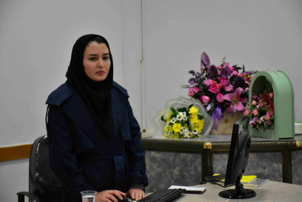 دفاع پایان نامه خانم زینب دیداری دانشجوی کارشناسی ارشد رشته مهندسی بهداشت محیط 