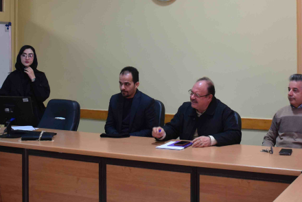 دفاع پایان نامه کارشناسی ارشد خانم فاطیناز فخاری مشایخی دانشجوی مهندسی بهداشت حرفه ای و ایمنی کار