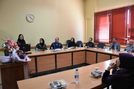 دفاع پایان نامه کارشناسی ارشد خانم مهسا مشایخی دانشجوی مهندسی بهداشت حرفه ای و ایمنی کار