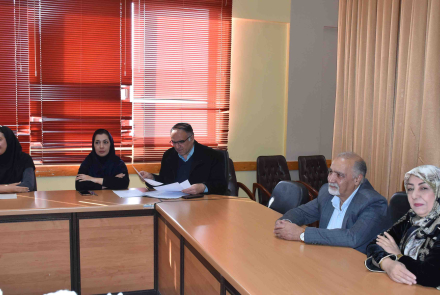 دفاع پایان نامه کارشناسی ارشد خانم فاطیناز فخاری مشایخی دانشجوی مهندسی بهداشت حرفه ای و ایمنی کار