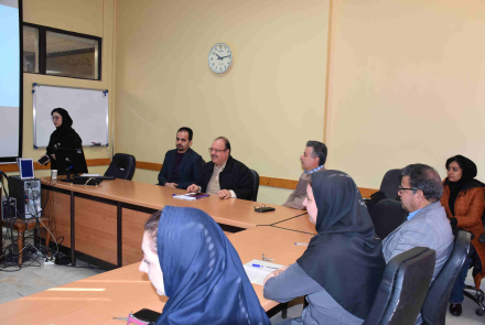 دفاع پایان نامه کارشناسی ارشد خانم فاطیناز فخاری مشایخی دانشجوی مهندسی بهداشت حرفه ای و ایمنی کار