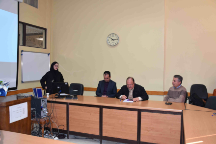 دفاع پایان نامه کارشناسی ارشد خانم فاطیناز فخاری مشایخی دانشجوی مهندسی بهداشت حرفه ای و ایمنی کار