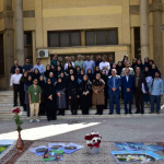 برگزاری مراسم بزرگداشت روز جهانی بهداشت محیط در محوطه دانشکده 